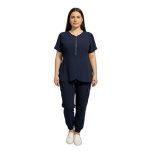 UniformsWorld Navy Blue Scrub Top & Pants Set 518 GTK
